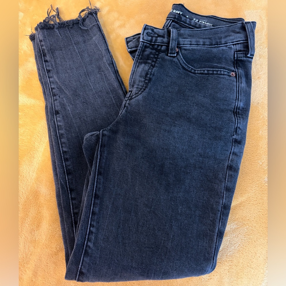 Old Navy Women's Black O.G. Straight Jeans